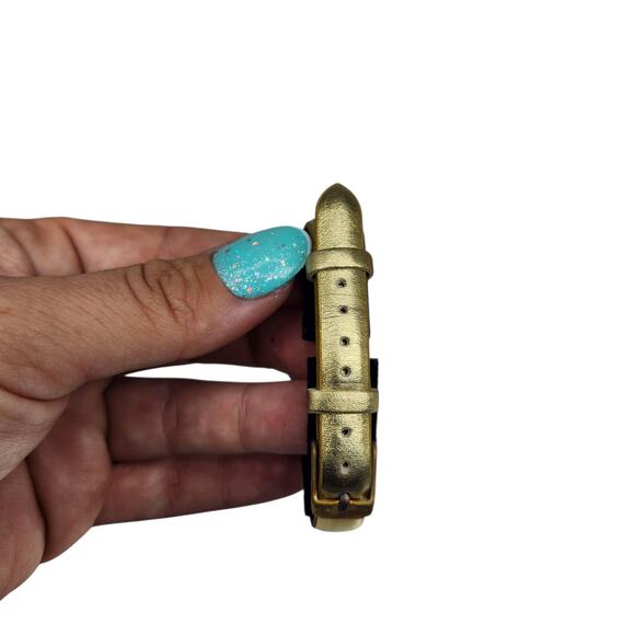 Vintage White Diamonds Watch Womens Gold Tone Dainty Crystal Cluster Floral - Picture 12 of 16